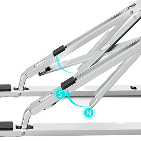 WiWU Adjustable Laptop Stand S400 – Silver