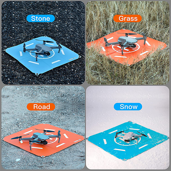 STARTRC Drone Landing Pad, Double-Sided Colors Waterproof 20 inch Helipad  for DJI Mini 4 Pro/Air 3/Mini 2 SE/Mini 3 Pro/Mavic Air 2S/Avata/RC Drone